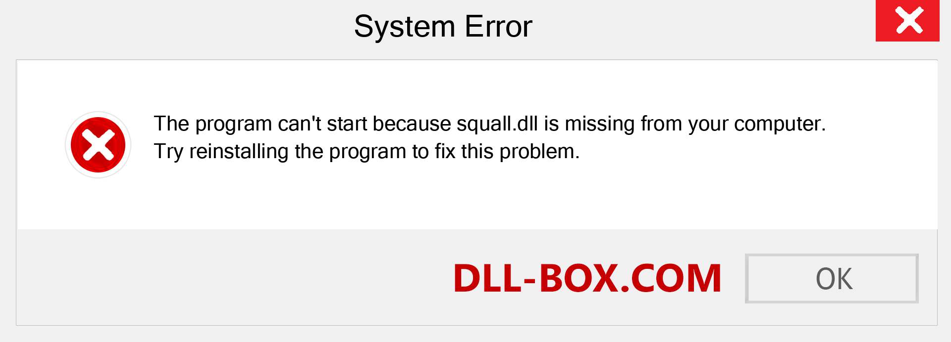  squall.dll file is missing?. Download for Windows 7, 8, 10 - Fix  squall dll Missing Error on Windows, photos, images